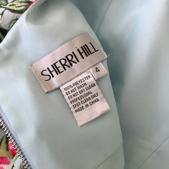 Sherri Hill Floral Cocktail Dress - Picture 4 of 14